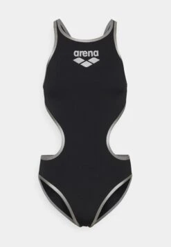 Arena One Biglogo One Piece - Maillot De Bain - Black/Silver-Coloured