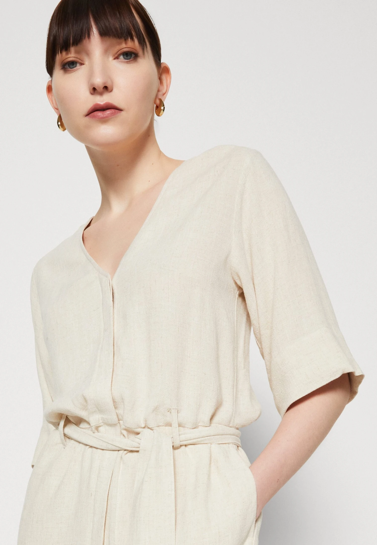 Selected Femme Slfviva Long - Combinaison - Sandshell 8 Selected Femme Slfviva Long - Combinaison - Sandshell – Image 6