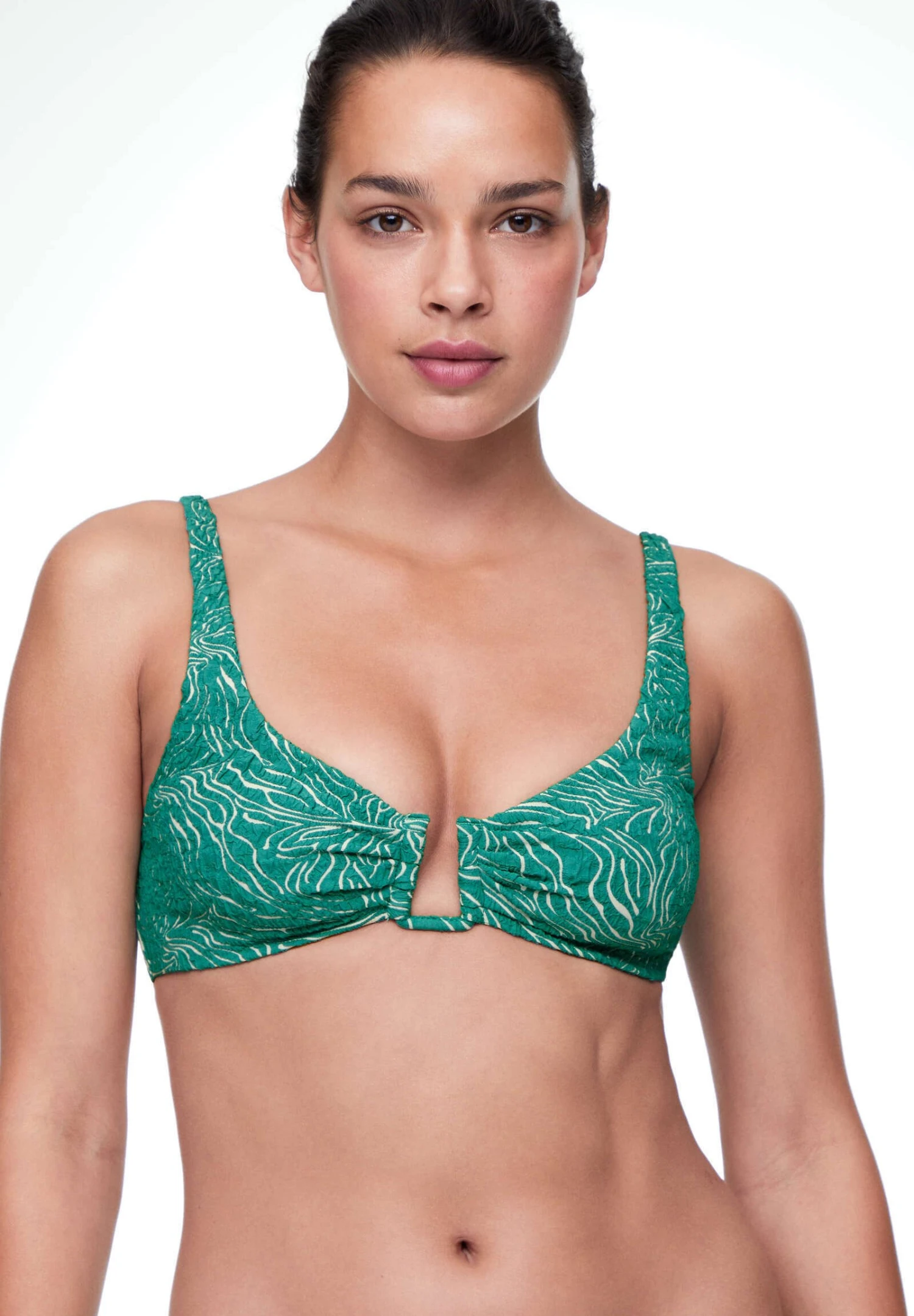 Oysho U-Neck Halter - Haut De Bikini - Mottled Turquoise 3 Oysho U-Neck Halter - Haut De Bikini - Mottled Turquoise