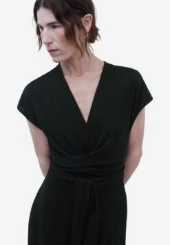 ADOLFO DOMINGUEZ V-Neckline Long - Combinaison - Black -ESPRIT Soldes 0681fb3901fd4b0e87b694aa7089d50b