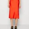 SAMSØE SAMSØE Agneta Skirt - Jupe Crayon - Orange -ESPRIT Soldes 090591d72b6b49a5992fee1950efd62d