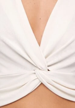 Oysho Short-Sleeved V-Neck - T-Shirt Basique - Off White -ESPRIT Soldes 0be6c1cd7d9a47369c1a1c6134144d86