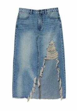 Stradivarius Ripped - Jupe Longue - Dirty Denim -ESPRIT Soldes 119569adca8949d68a58c24b2373df99