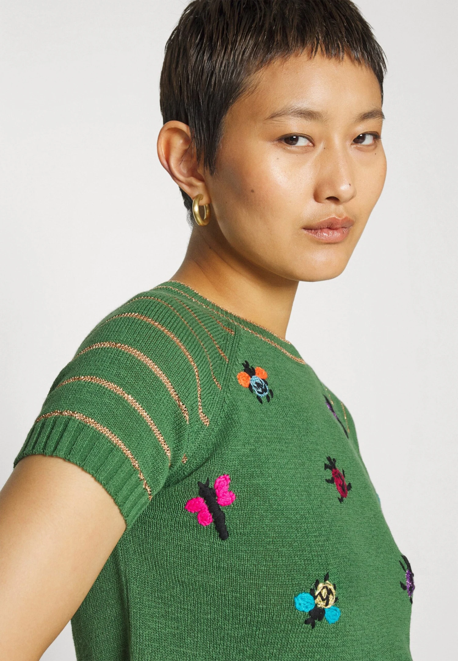 MAX & Co. Collier - T-Shirt Imprimé - Green 6 MAX & Co. Collier - T-Shirt Imprimé - Green – Image 4