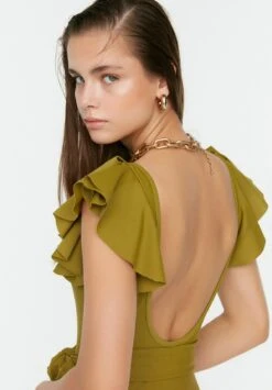 Trendyol Maillot De Bain - Green -ESPRIT Soldes 2318cd308af942189d705e3aa122a776