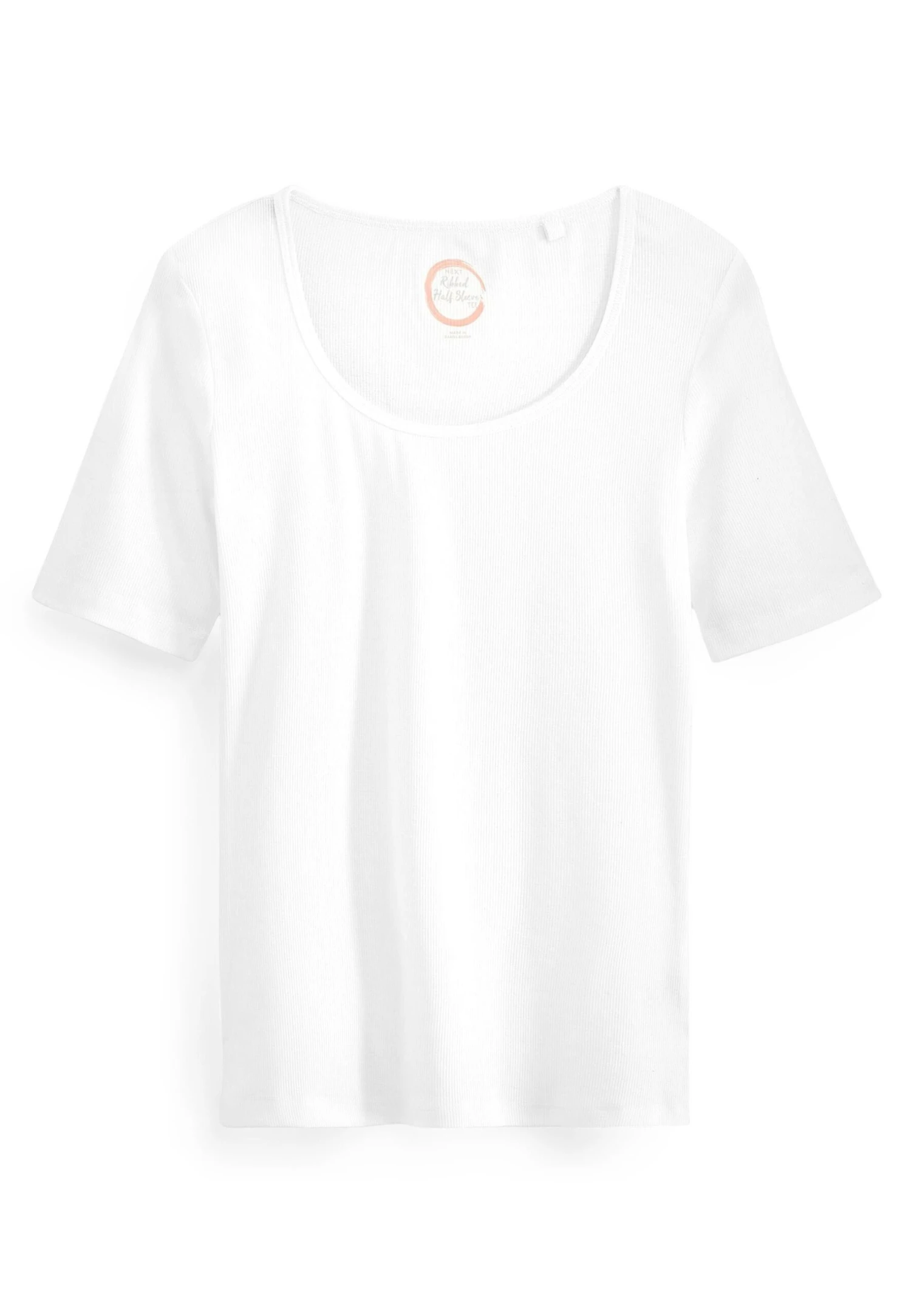 Next Scoop Neck Half Sleeve Standard - T-Shirt Basique - White 7 Next Scoop Neck Half Sleeve Standard - T-Shirt Basique - White – Image 5