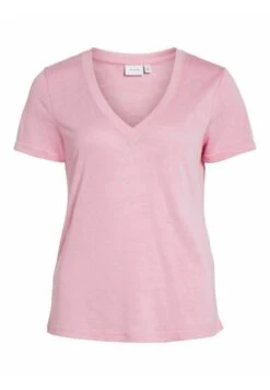 Vila Mit V-Ausschnitt Kurzärmeliges - T-Shirt Basique - Begonia Pink -ESPRIT Soldes 28f7a89cc90840e1bdcc065daba6dcaa