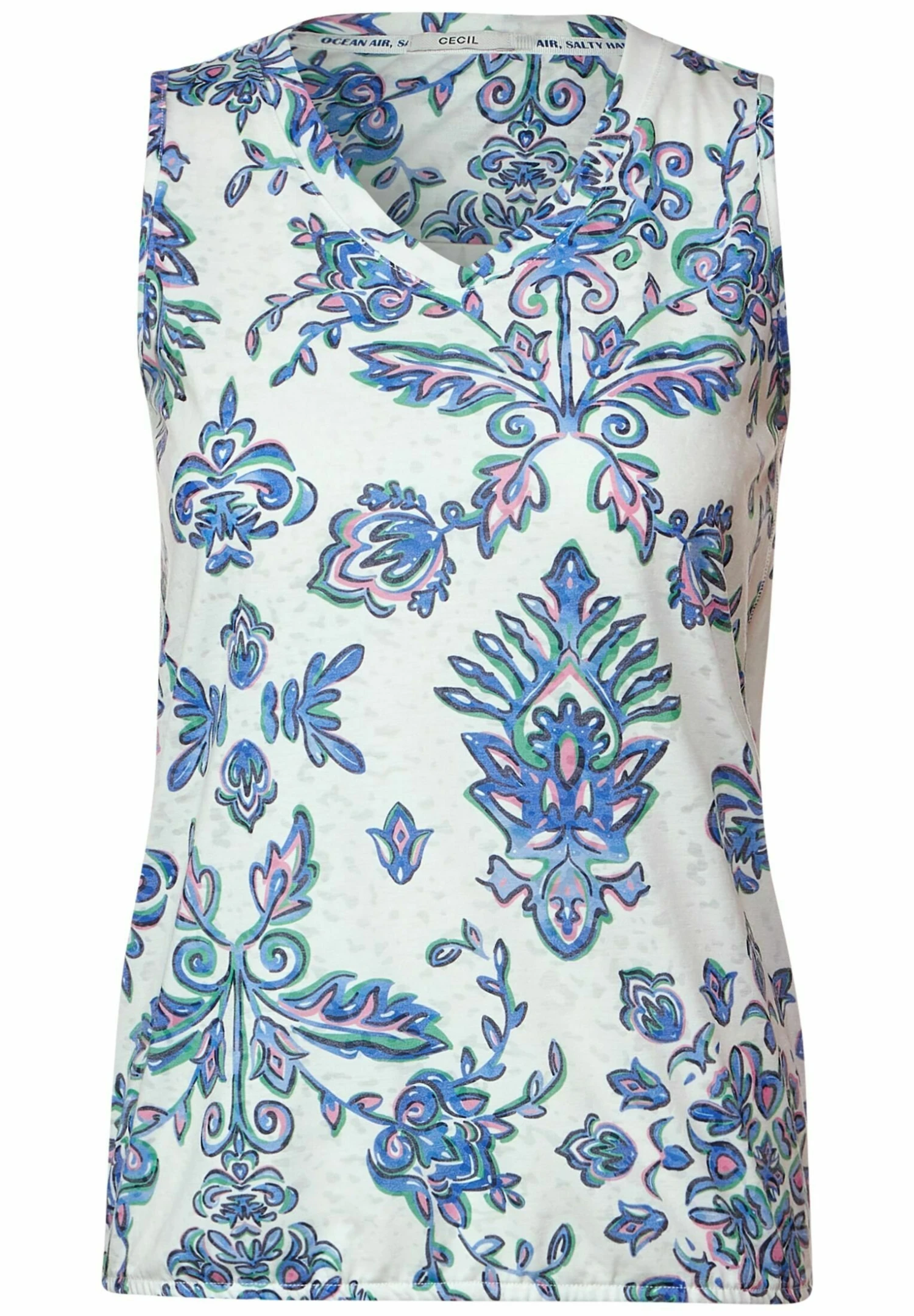 Cecil Mit Burn Out Ornament - Blouse - Weiß 6 Cecil Mit Burn Out Ornament - Blouse - Weiß – Image 4