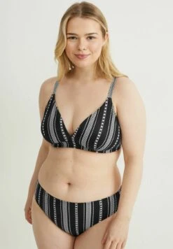 Haut De Bikini - Black White