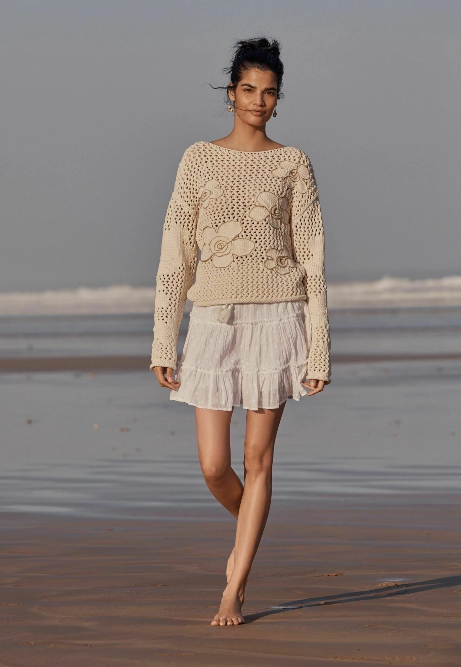 Next Standard - Jupe Trapèze - White Texture 3 Next Standard - Jupe Trapèze - White Texture