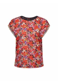 ESPRIT Mit Floralem Allover-Muster - T-Shirt Imprimé - Navy -ESPRIT Soldes 34903c5270bd412a973e6f49e63192f1