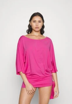 MICHAEL Michael Kors Iconic Solids Side Tie Cover - Accessoire De Plage - Cerise