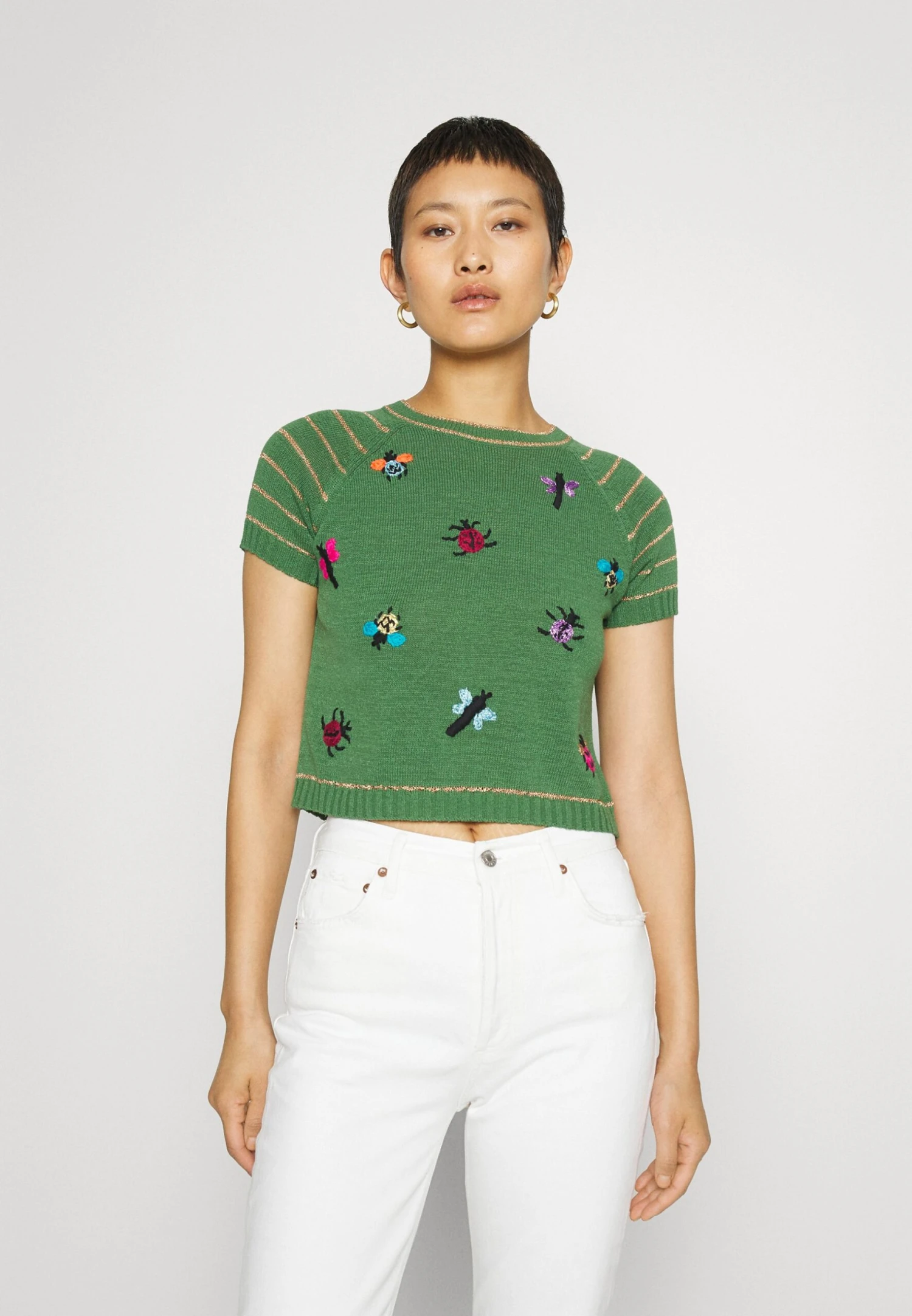 MAX & Co. Collier - T-Shirt Imprimé - Green 3 MAX & Co. Collier - T-Shirt Imprimé - Green
