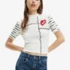 Desigual Tropical Wrap Crop - T-Shirt Imprimé - White 2 Desigual Tropical Wrap Crop - T-Shirt Imprimé - White -ESPRIT Soldes 3ffabec59df94ba7b00b6b87f159806d