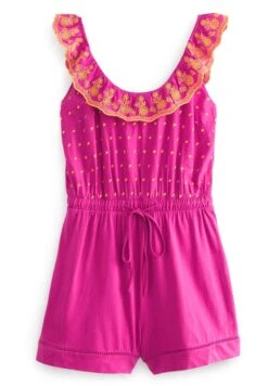 Next Sleeveless Ruffle Tie Waist Embroidered Standard - Combinaison - Pink/Orange -ESPRIT Soldes 4293f6b58c914a51b78138f6eda266fc