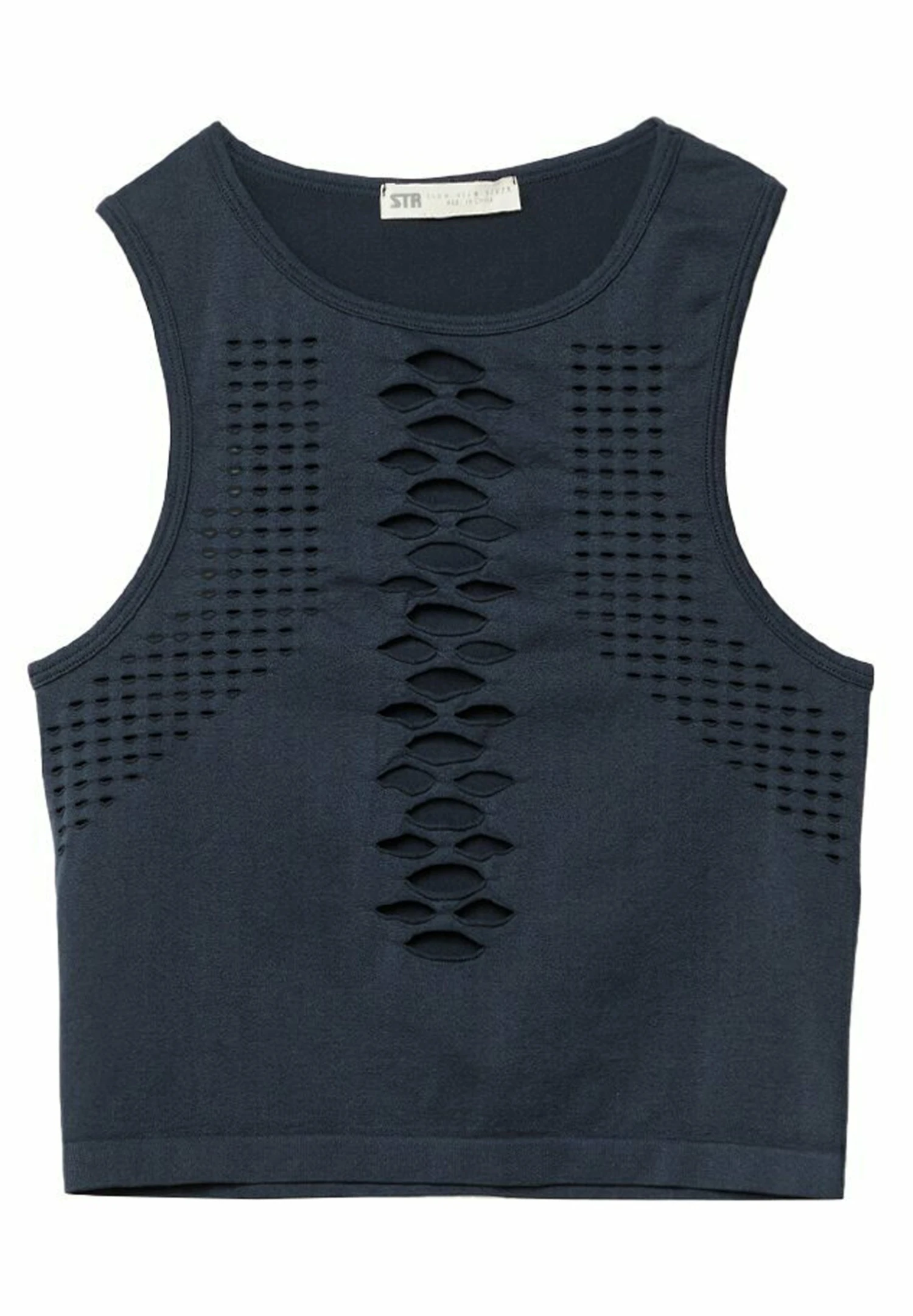 Stradivarius Perforated - Haut De Bikini - Dark Grey 7 Stradivarius Perforated - Haut De Bikini - Dark Grey – Image 5