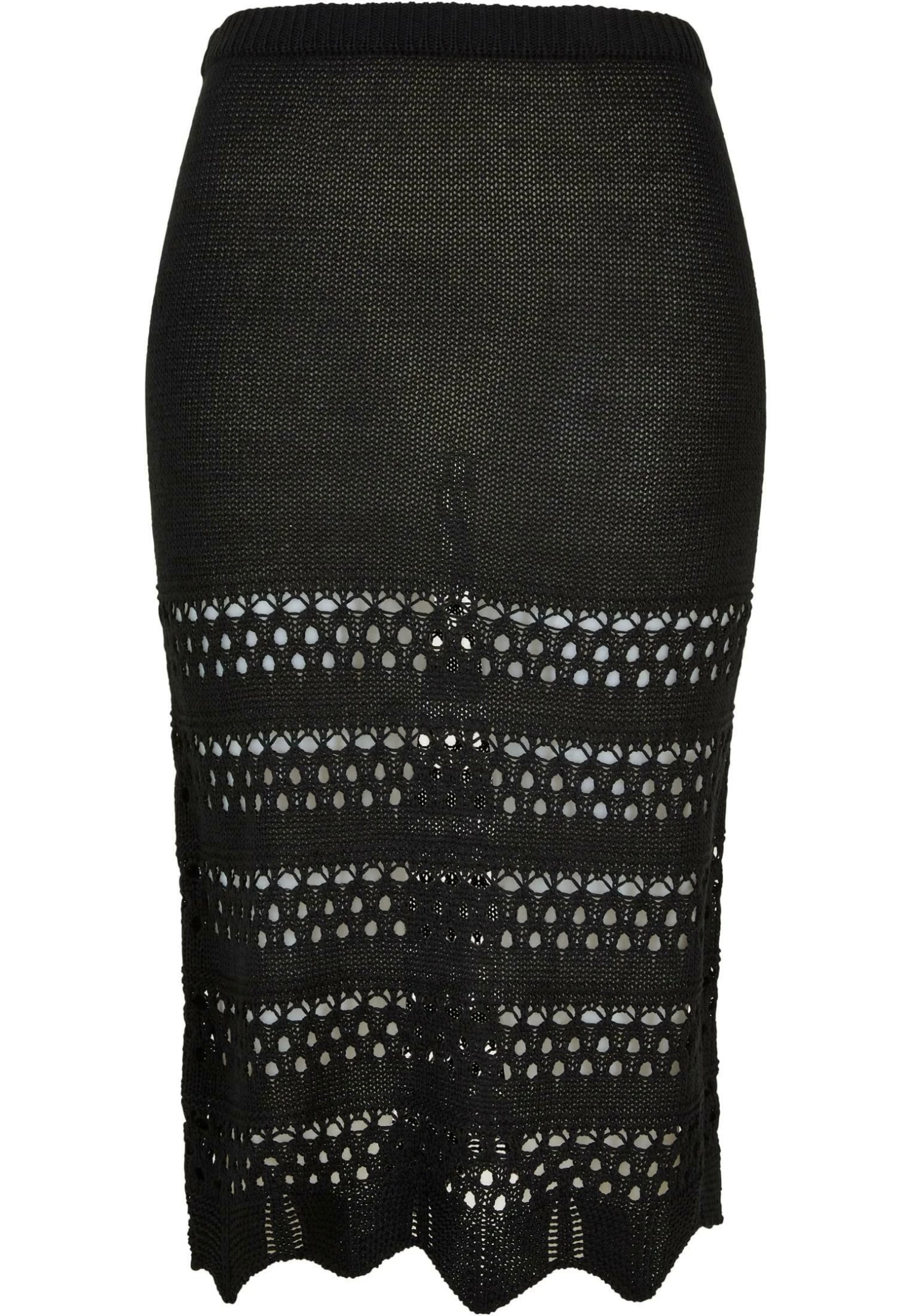 URBAN CLASSICS 3/4 Crochet - Jupe Crayon - Black 3 URBAN CLASSICS 3/4 Crochet - Jupe Crayon - Black