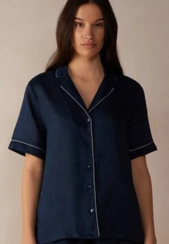Intimissimi Kurzärmeliges Yacht Night - Haut De Pyjama - Sailor Blue