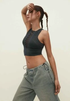 Stradivarius Perforated - Haut De Bikini - Dark Grey 13 Stradivarius Perforated - Haut De Bikini - Dark Grey -ESPRIT Soldes 55a937bf7fd54f17a4e1c572a68cd758