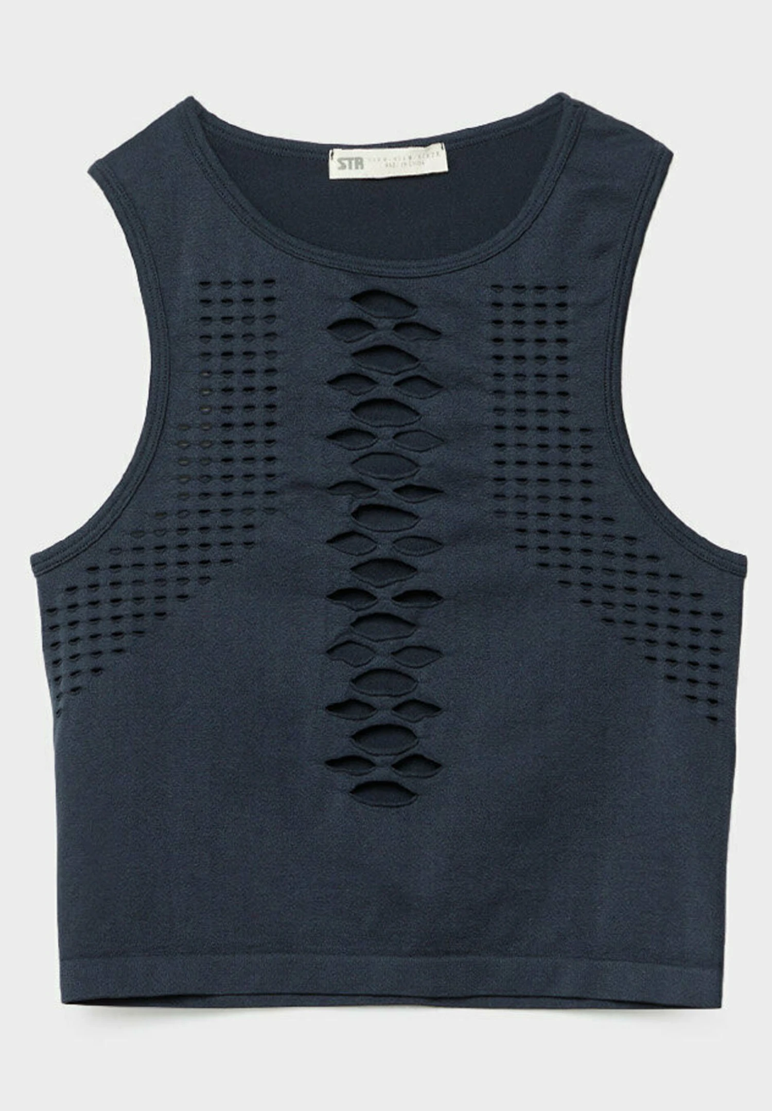 Stradivarius Perforated - Haut De Bikini - Dark Grey 10 Stradivarius Perforated - Haut De Bikini - Dark Grey – Image 8