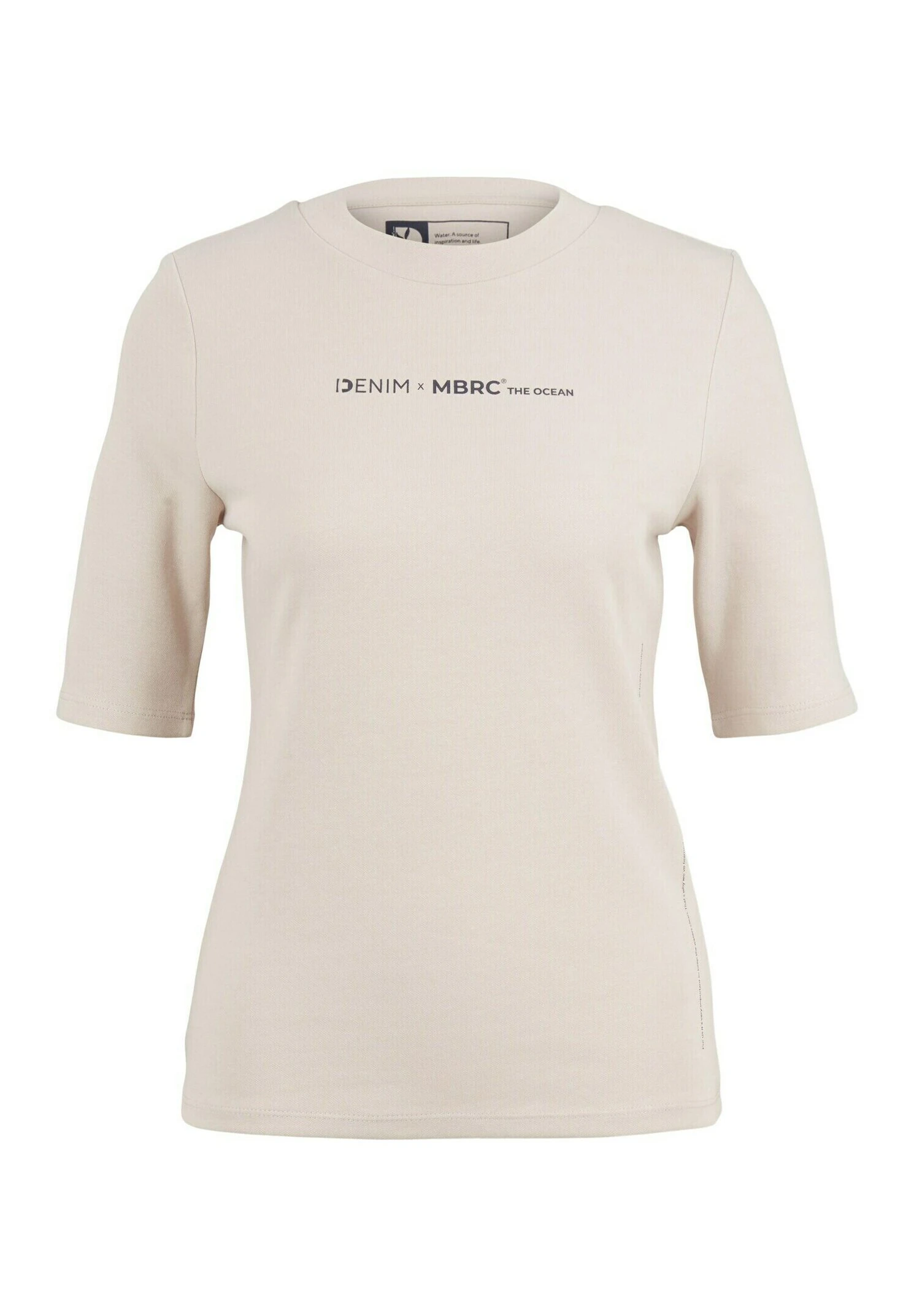 TOM TAILOR Denim Mit Textprint - T-Shirt Imprimé - Cloud Grey 8 TOM TAILOR Denim Mit Textprint - T-Shirt Imprimé - Cloud Grey – Image 6