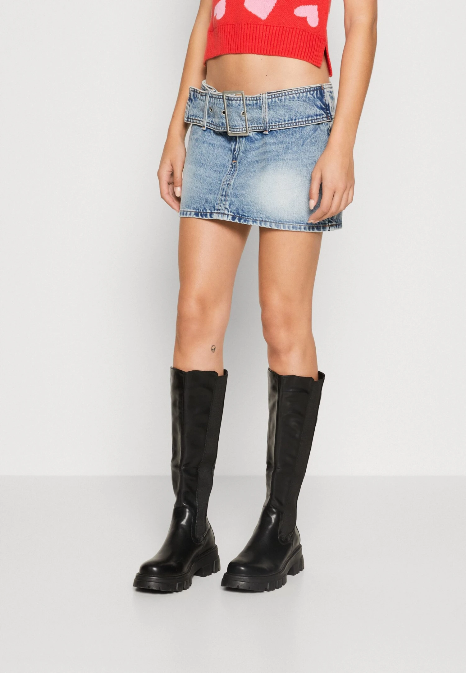 Monki Jupe En Jean - Blue Denim 3 Monki Jupe En Jean - Blue Denim