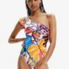 Desigual Asymmetric Strap Swimsuit - Maillot De Bain - Multicoloured 1 Desigual Asymmetric Strap Swimsuit - Maillot De Bain - Multicoloured -ESPRIT Soldes 65aad1de221c423199a9971cb068a9d9