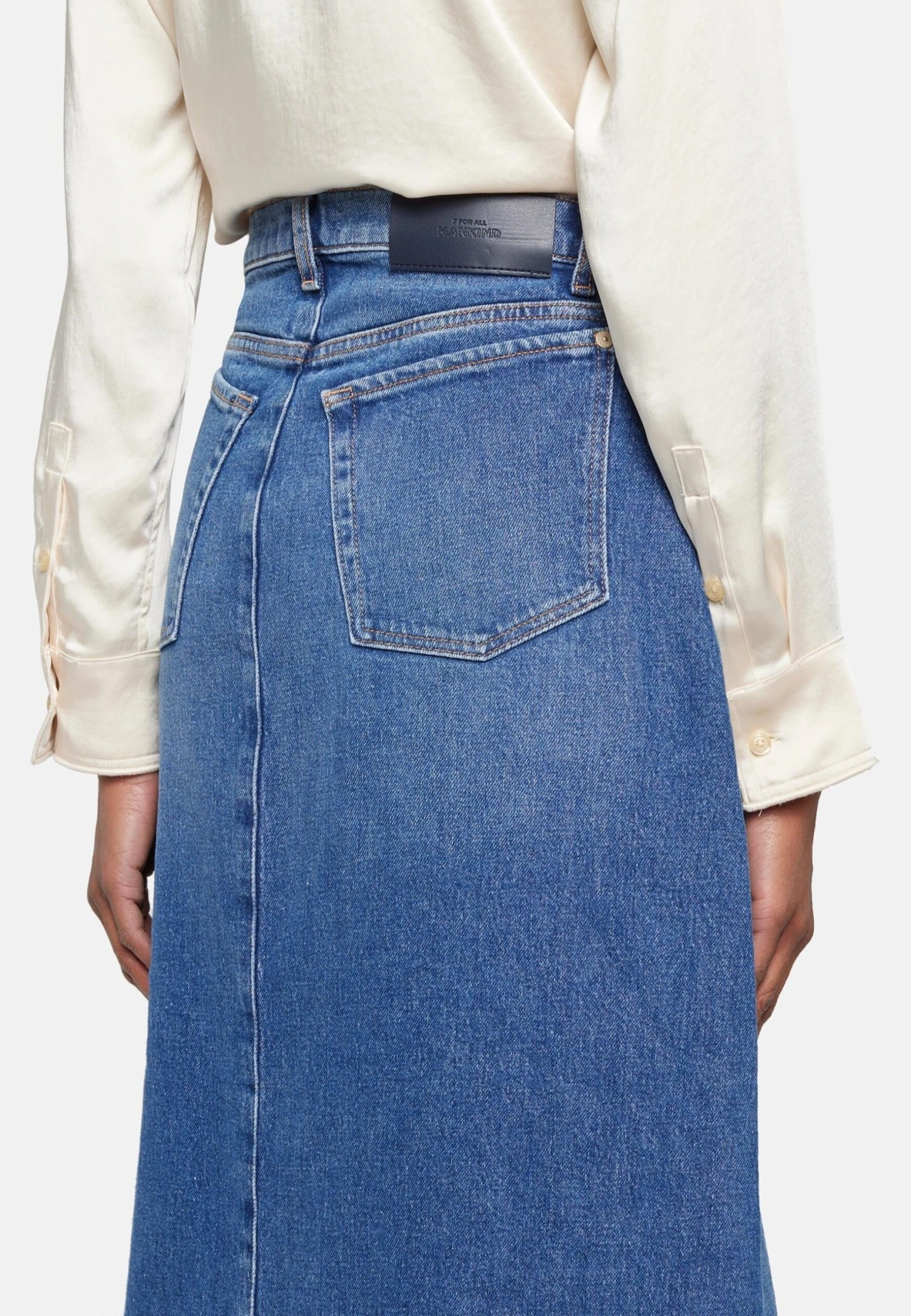 7 For All Mankind Classic - Jupe Trapèze - Dark Blue 7 7 For All Mankind Classic - Jupe Trapèze - Dark Blue – Image 5