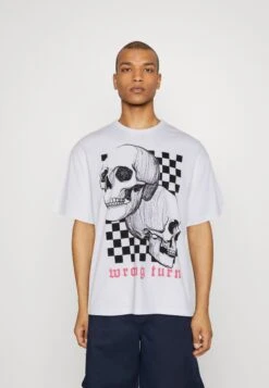 Jack & Jones Jorkoen Tee Crew Neck Unisex - T-Shirt Imprimé - White