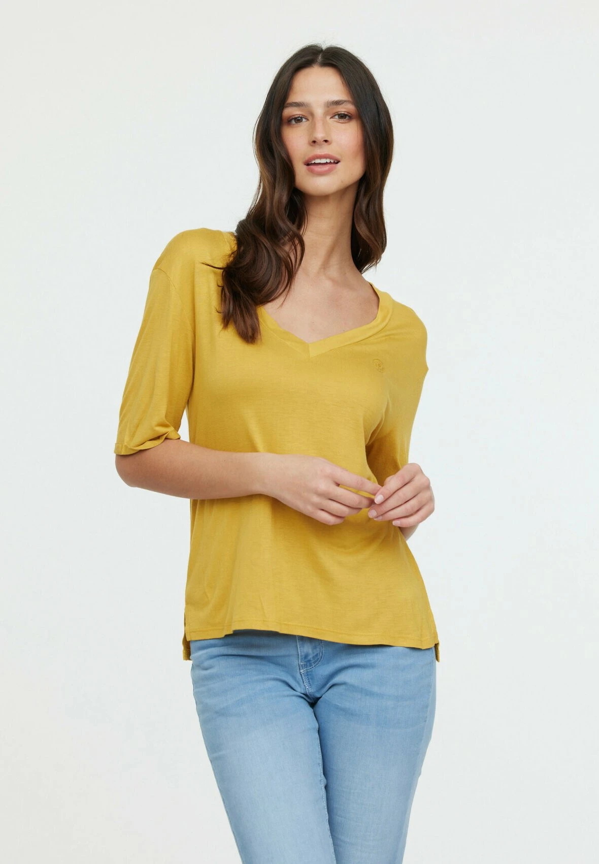 Lee Cooper Adouna M - T-Shirt Basique - Golden Curry 3 Lee Cooper Adouna M - T-Shirt Basique - Golden Curry