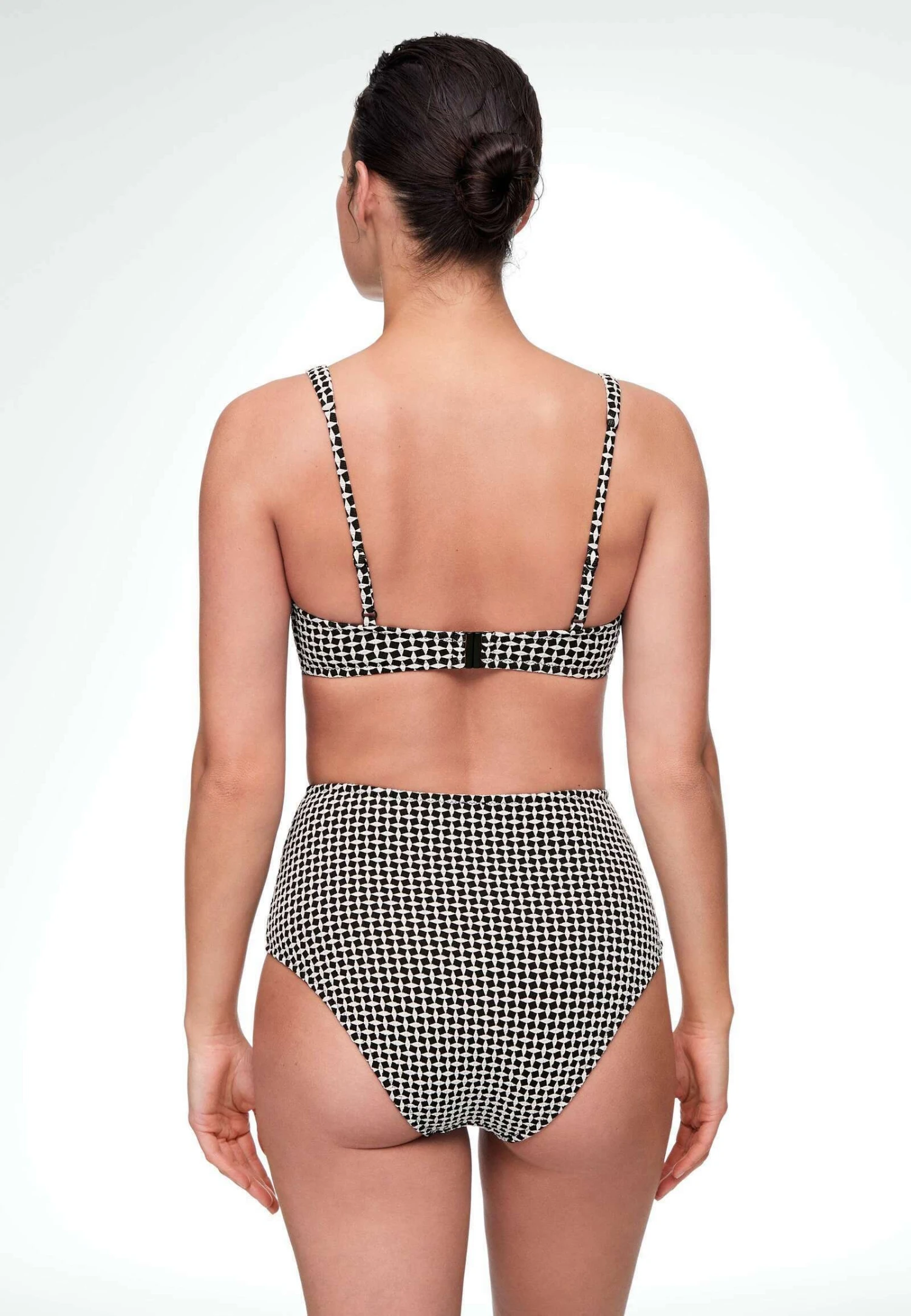 Oysho Ditsy Geometric High Waisted - Bas De Bikini - Black 4 Oysho Ditsy Geometric High Waisted - Bas De Bikini - Black – Image 2