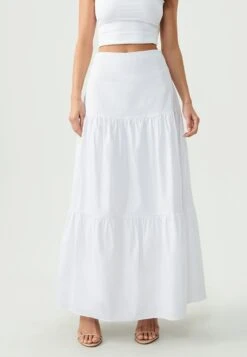 Casey - Jupe Longue - White