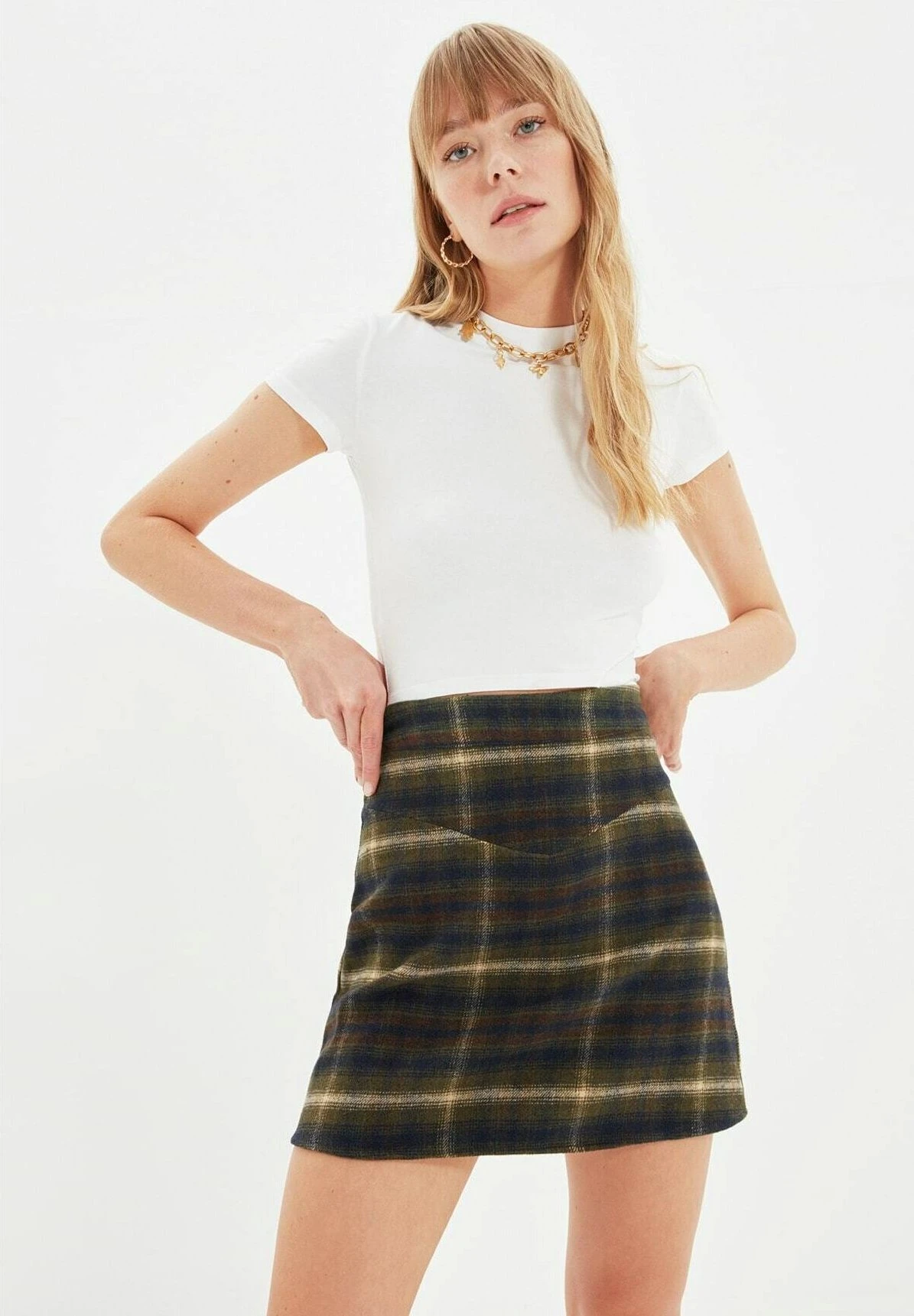 Trendyol Jupe Trapèze - White 3 Trendyol Jupe Trapèze - White