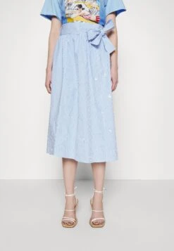 MAX & Co. Pulsante - Jupe Trapèze - Dyed Light Blue/White