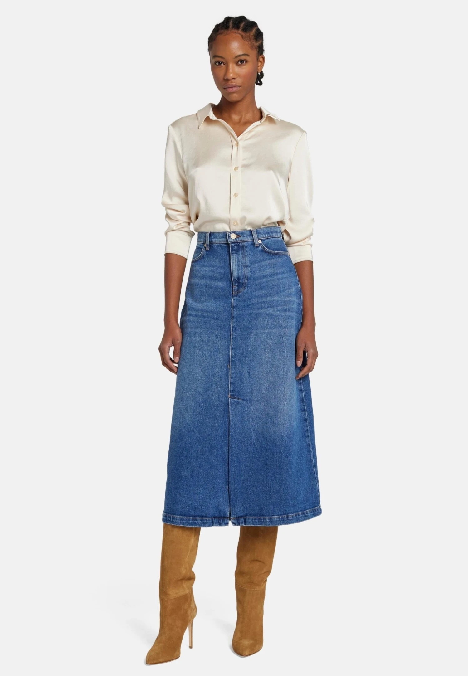 7 For All Mankind Classic - Jupe Trapèze - Dark Blue 4 7 For All Mankind Classic - Jupe Trapèze - Dark Blue – Image 2