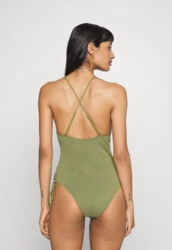 Seafolly Sea Dive Scoop Neck Drawstring Side - Maillot De Bain - Khaki 10 Seafolly Sea Dive Scoop Neck Drawstring Side - Maillot De Bain - Khaki -ESPRIT Soldes ac07565367e443aba555791780a255c8