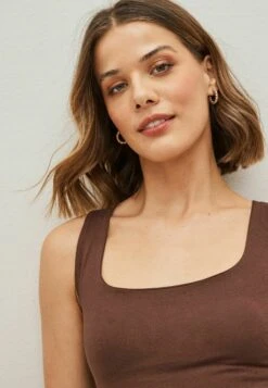 Next Square Neck Standard - Débardeur - Brown -ESPRIT Soldes aceed970c8f0491a9c816d2000c1760b