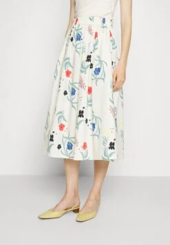 Marimekko Garrel Herbaario Skirt - Jupe Trapèze - White/Green/Blue/Red