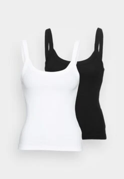 Gina Tricot Basic Singlet 2-Pack - Débardeur - Black/White -ESPRIT Soldes b650d75704d34b35a990f344d78d2db6