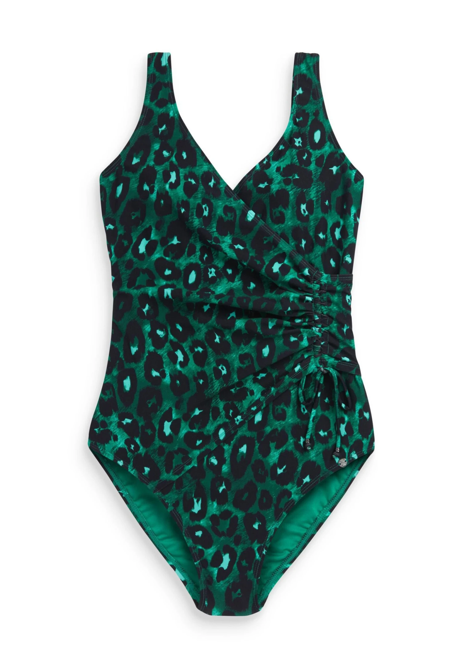 Next Ruched Side Tummy Control - Maillot De Bain - Green Leopard 8 Next Ruched Side Tummy Control - Maillot De Bain - Green Leopard – Image 6