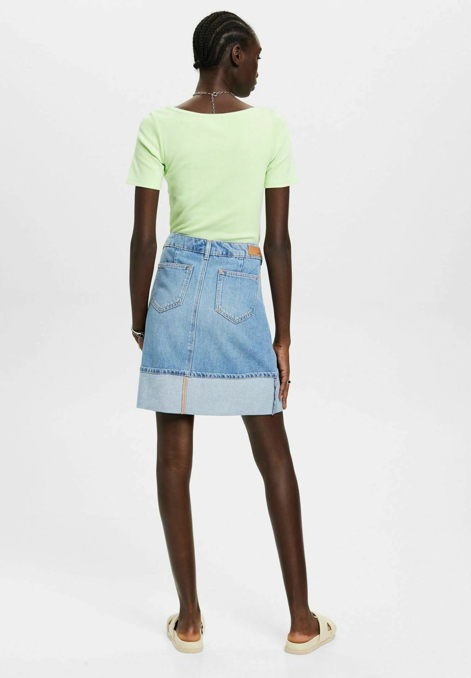 ESPRIT Mit Mittlerer Bundhöhe - Jupe En Jean - Blue Light Washed 5 ESPRIT Mit Mittlerer Bundhöhe - Jupe En Jean - Blue Light Washed – Image 3