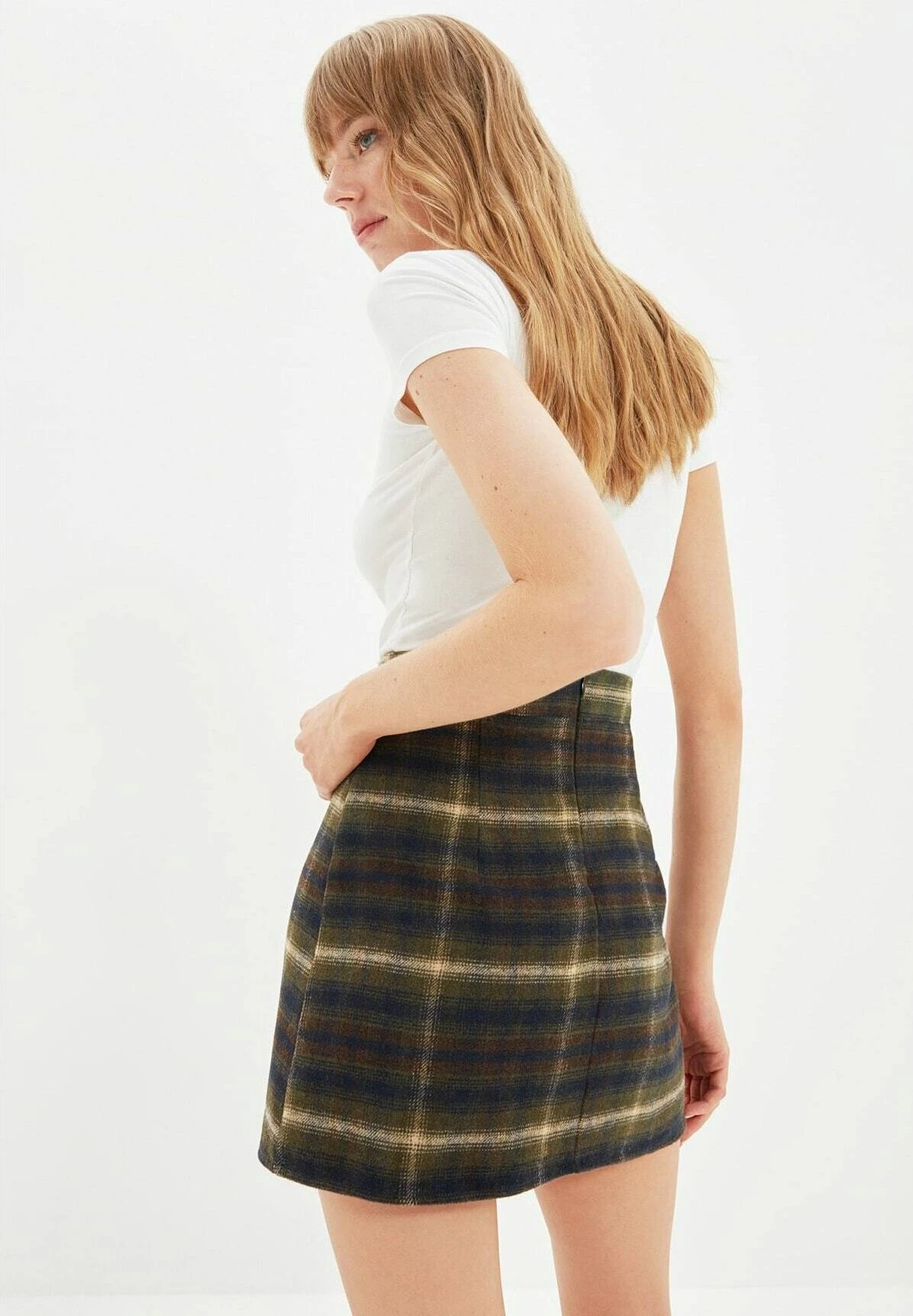 Trendyol Jupe Trapèze - White 5 Trendyol Jupe Trapèze - White – Image 3