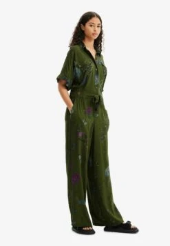 Desigual Illustrations Worker Jumpsuit - Combinaison - Green -ESPRIT Soldes da67e4677d8946d99d11efd844381dc6