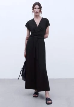 ADOLFO DOMINGUEZ V-Neckline Long - Combinaison - Black -ESPRIT Soldes dce6c1cd698f4fc1812fb7d0d58abf62