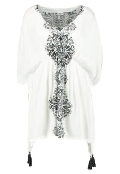 Buffalo Tunic - Accessoire De Plage - Weiß/Schwarz -ESPRIT Soldes e947411b855e4bc2b496a11a312fe262