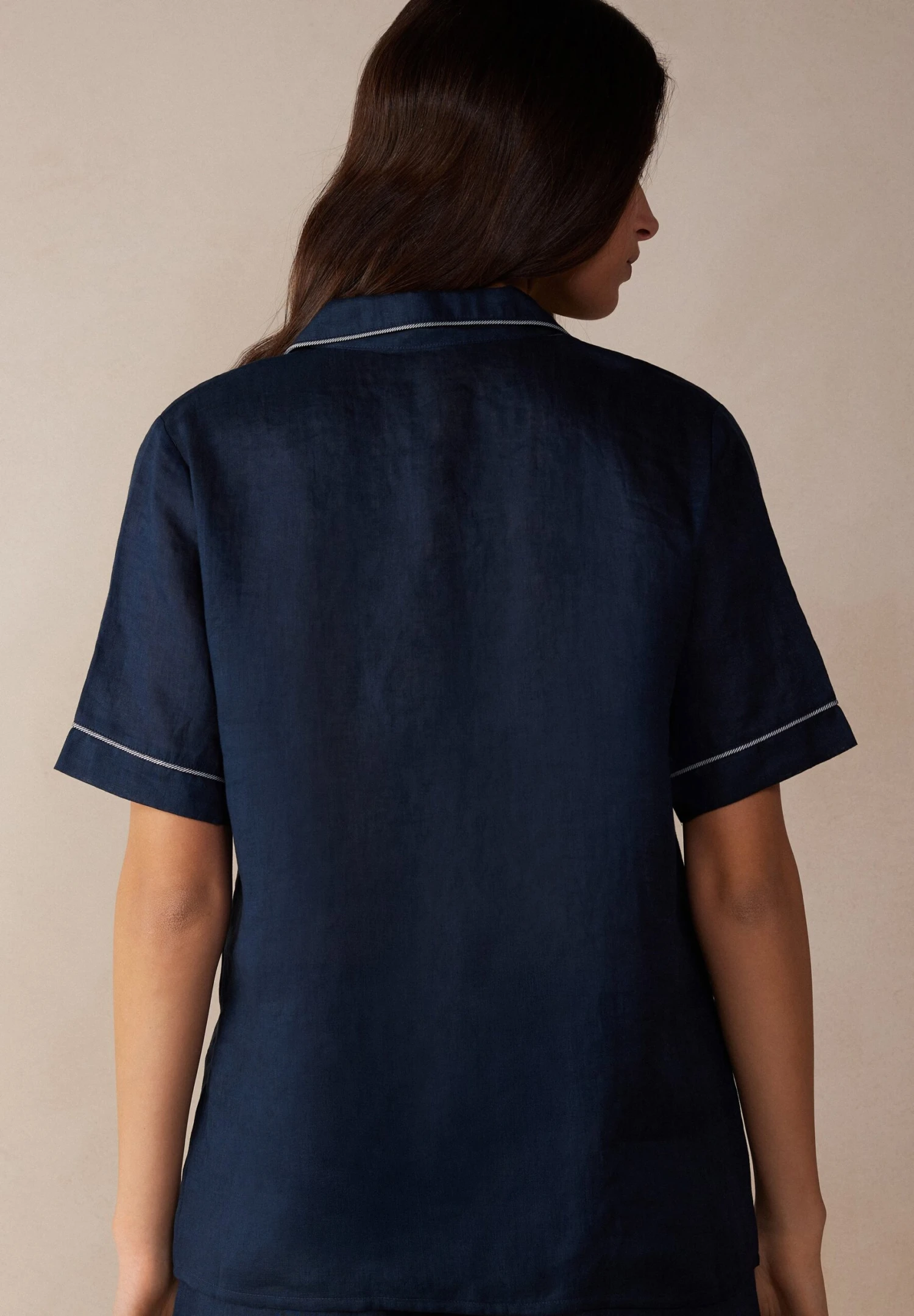 Intimissimi Kurzärmeliges Yacht Night - Haut De Pyjama - Sailor Blue 4 Intimissimi Kurzärmeliges Yacht Night - Haut De Pyjama - Sailor Blue – Image 2