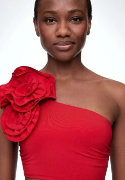 Oysho Floral Asymmetric - Maillot De Bain - Red -ESPRIT Soldes ef3bc00281814c29a7e322138c61ce1d