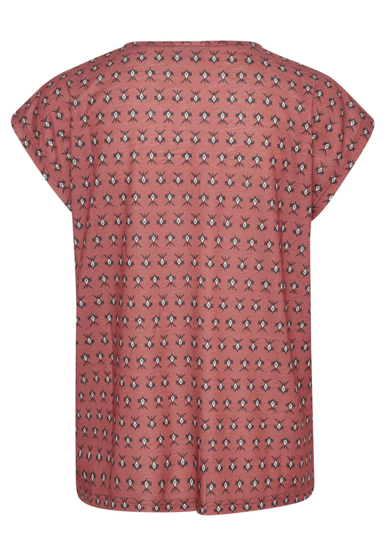 Kaffe Kaedna - T-Shirt Imprimé - Red Black White Graphic Print 7 Kaffe Kaedna - T-Shirt Imprimé - Red Black White Graphic Print – Image 5