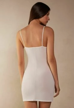 Intimissimi Chemise De Nuit / Nuisette - Elfenbein Powder White -ESPRIT Soldes f193b7e23b9541f6922c1e29953b824e