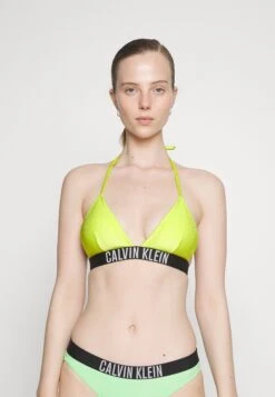 Calvin Klein Swimwear Triangle - Haut De Bikini - Lemonade Yellow